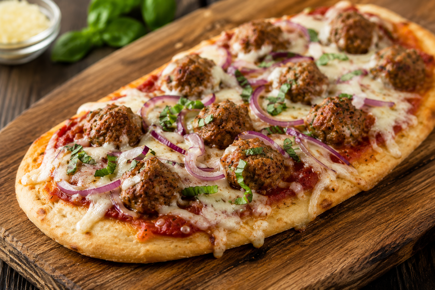 Meatball Artisan Flat Bread