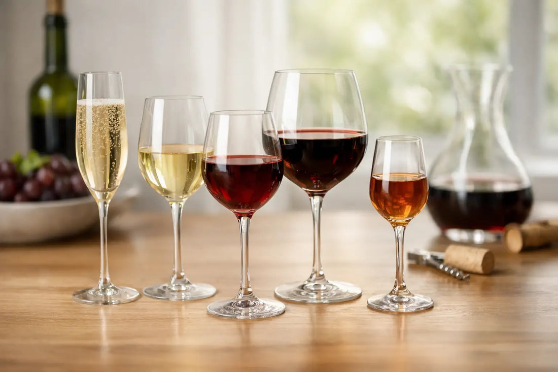 A Guide to Wine Glass Types for Every Pour