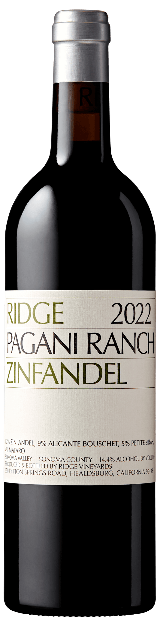 Ridge Vineyards Pagani Ranch Zinfandel 2022