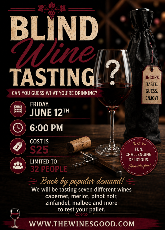 Blind Wine Tasting Friday June 12th @ 6pm